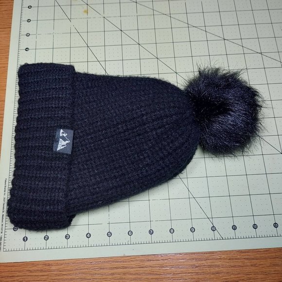 SLOUCHY Baggy Beanie Fleece Lined  Ski Toboggan Women's POM Winter Stocking Hat - Picture 7 of 7